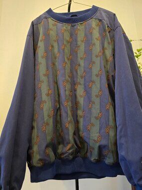 Vintage Tourney Gore-Tex Crewneck Pullover Windbreaker Paisley Print Men's Large